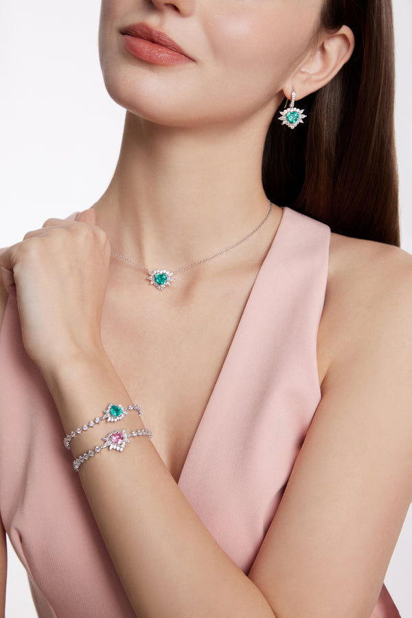 Fresco Bubbles Soapy Green Necklace - ARTĒ Madrid