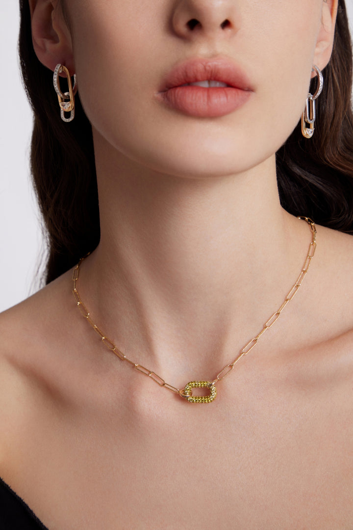 TOGGLE Convertible Hoop Earrings with Drop Charms - ARTĒ Madrid