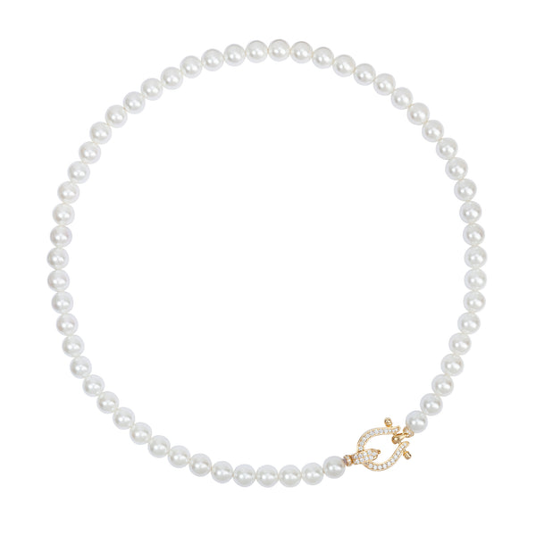 Seaside Treasures Herradura Pearl Necklace - ARTĒ Madrid