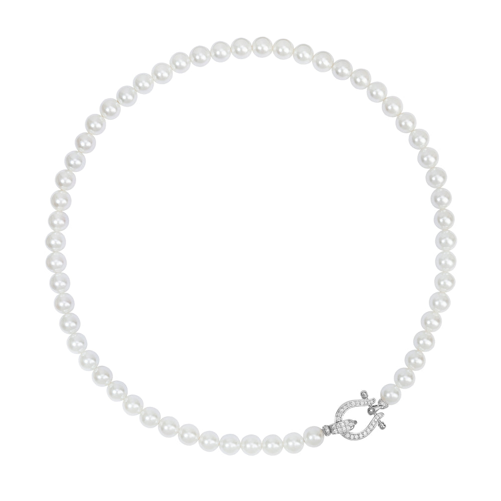 Seaside Treasures Herradura Pearl Necklace - ARTĒ Madrid