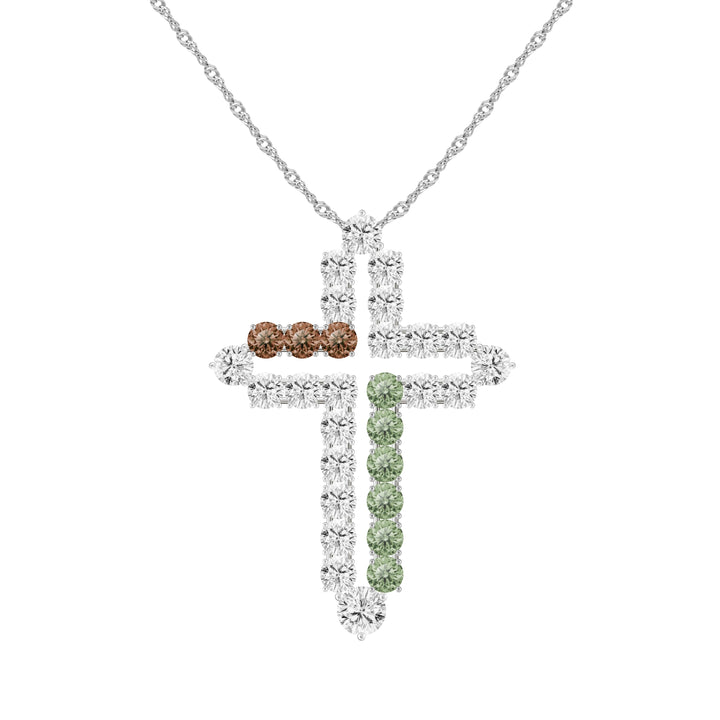 CRUZ Deconstructed Cross Pendant Necklace
