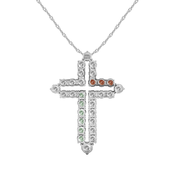 CRUZ Deconstructed Cross Pendant Necklace