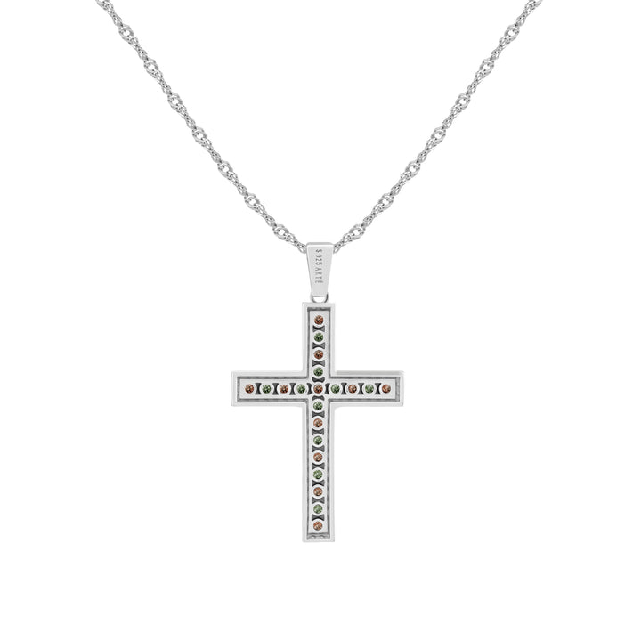 CRUZ Timeless Mosaic Cross Pendant Necklace