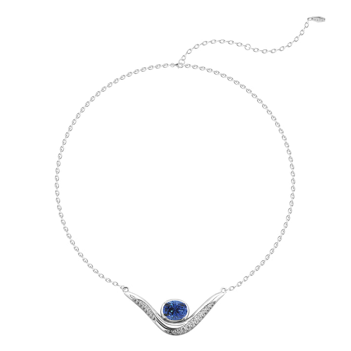 SIERRA Sculpted Pavé Contour Necklace - ARTĒ Madrid