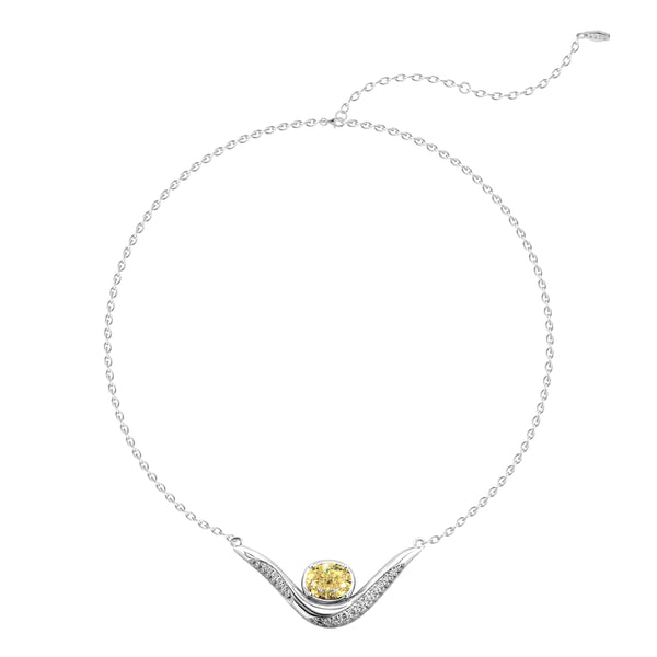 SIERRA Sculpted Pavé Contour Necklace - ARTĒ Madrid