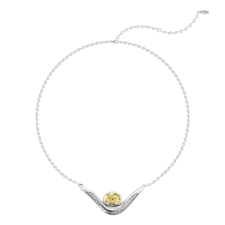 SIERRA Sculpted Pavé Contour Necklace - ARTĒ Madrid
