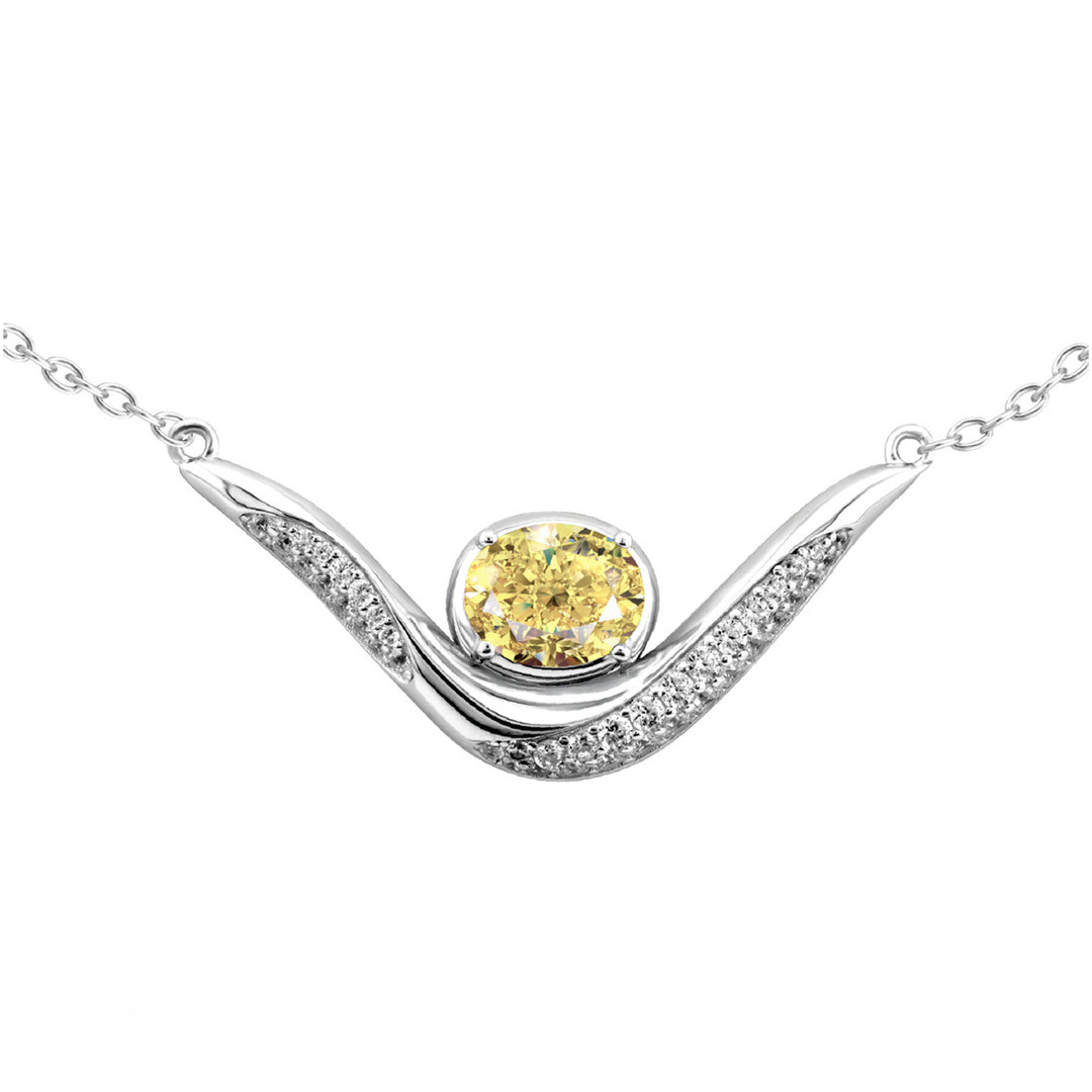 SIERRA Sculpted Pavé Contour Necklace - ARTĒ Madrid