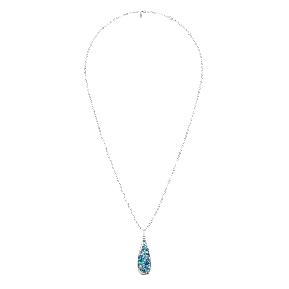 SIERRA Pavé Drop Pendant Necklace - ARTĒ Madrid