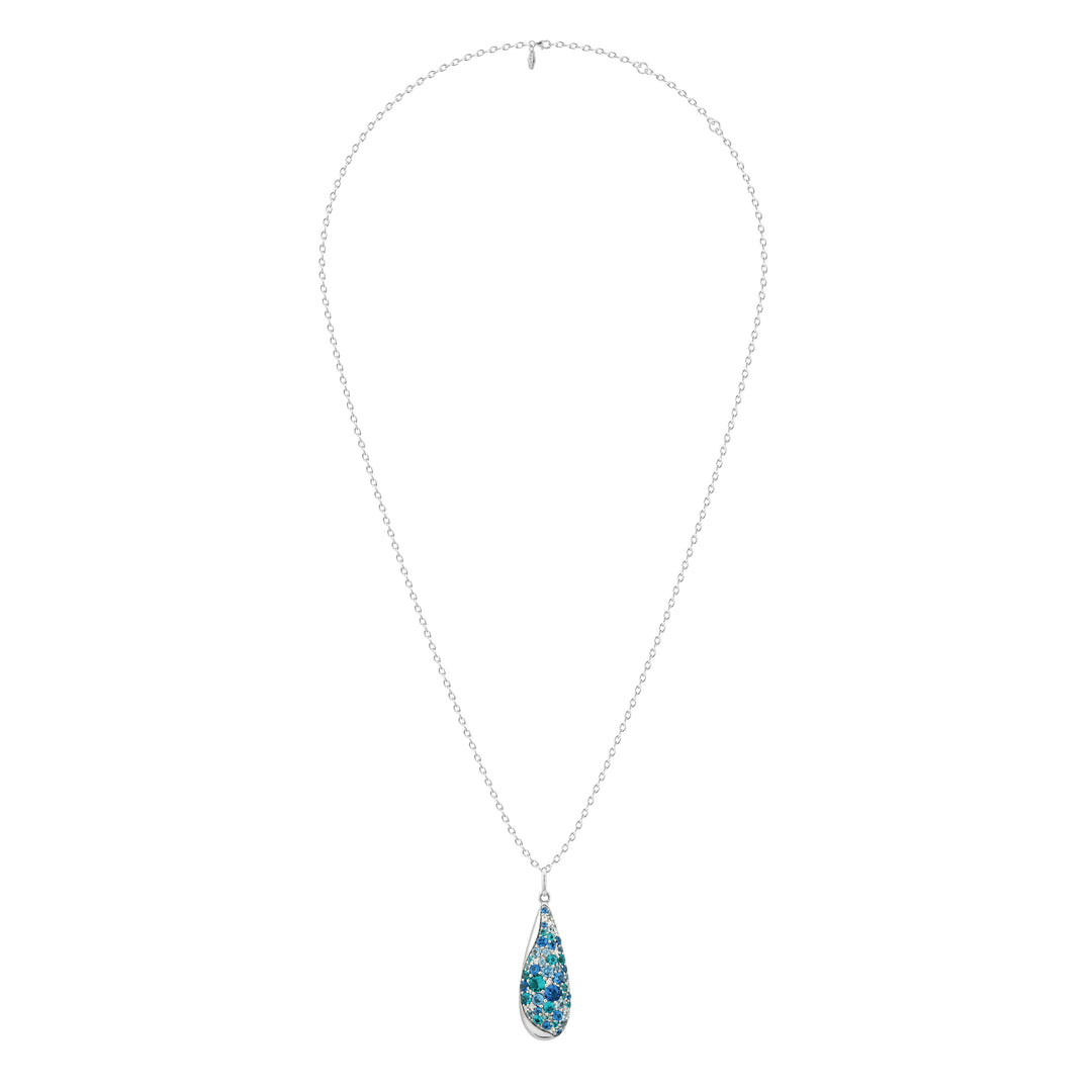 SIERRA Pavé Drop Pendant Necklace - ARTĒ Madrid