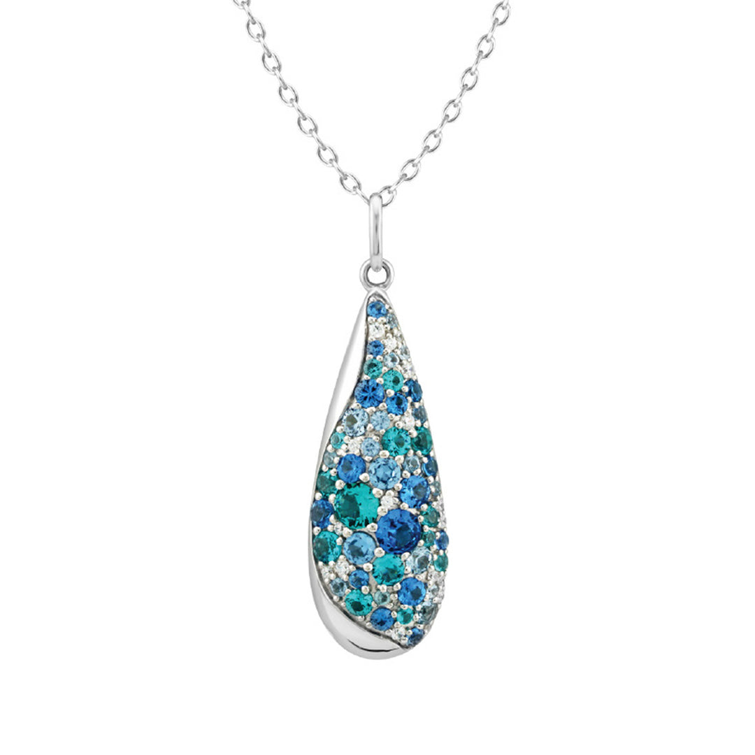 SIERRA Pavé Drop Pendant Necklace - ARTĒ Madrid