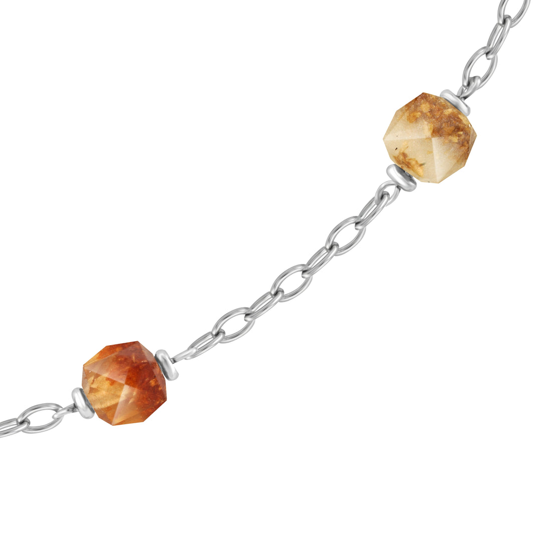 Beads of Gratitude Necklace - Champagne Orange - ART? Madrid