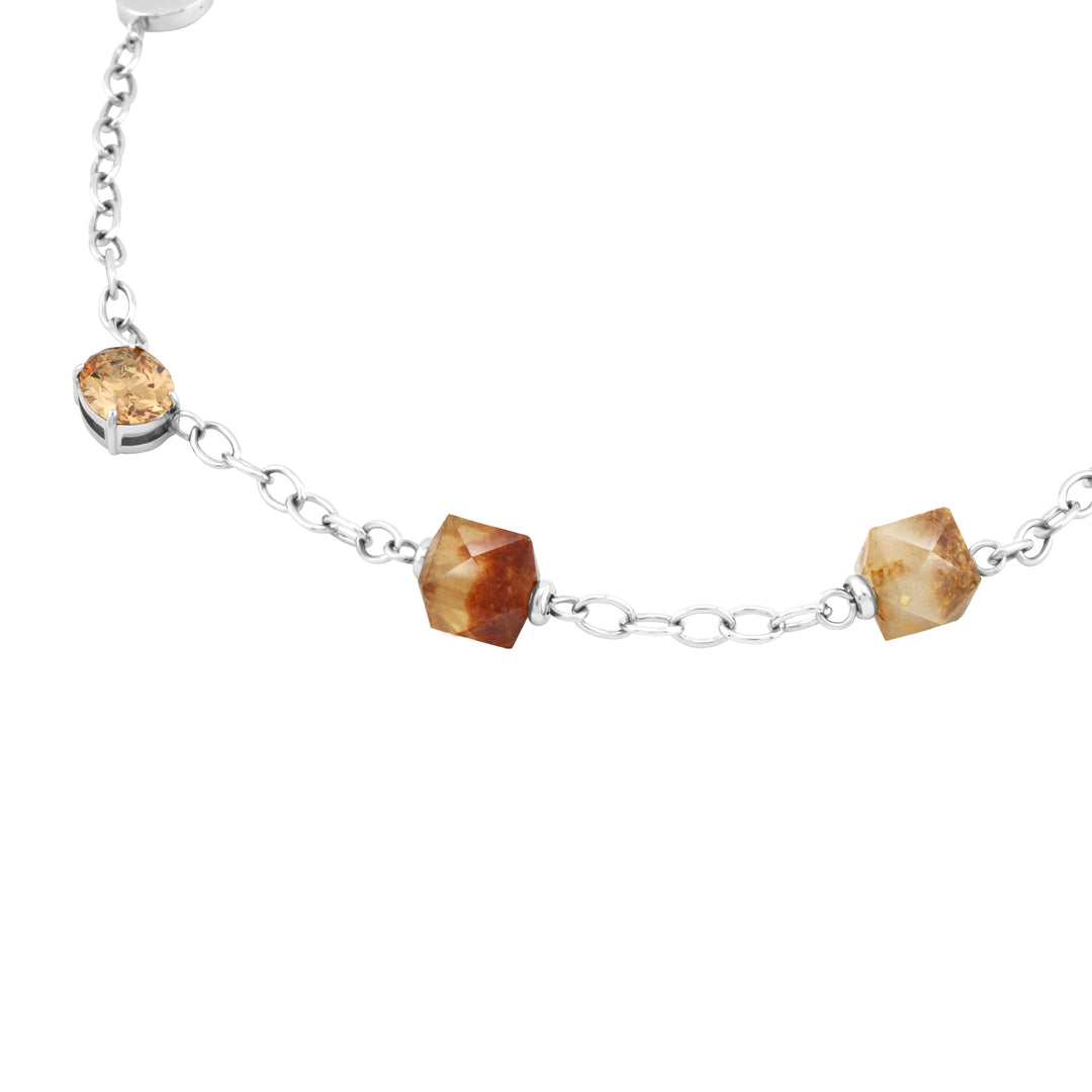 Beads of Gratitude Necklace - Champagne Orange - ART? Madrid