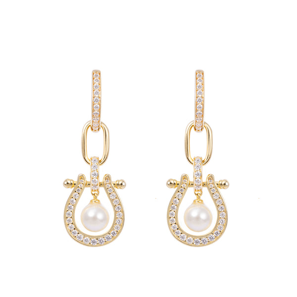 Seaside Treasures Herradura Pearl Two-way Drop Earrings - ARTĒ Madrid