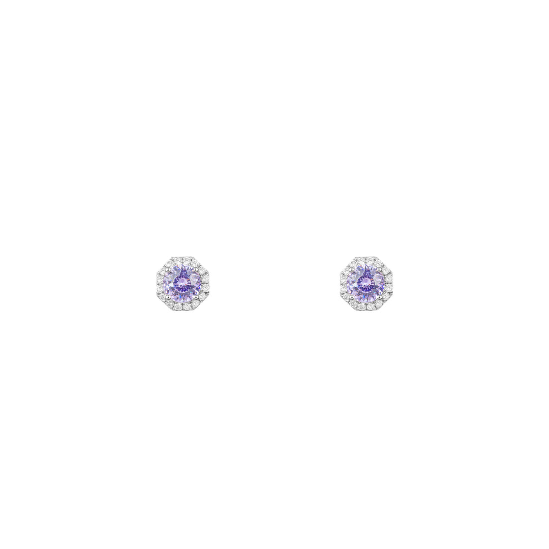 I'm 120V Exquisito Stud Earrings - Lavender Purple - ARTĒ Madrid