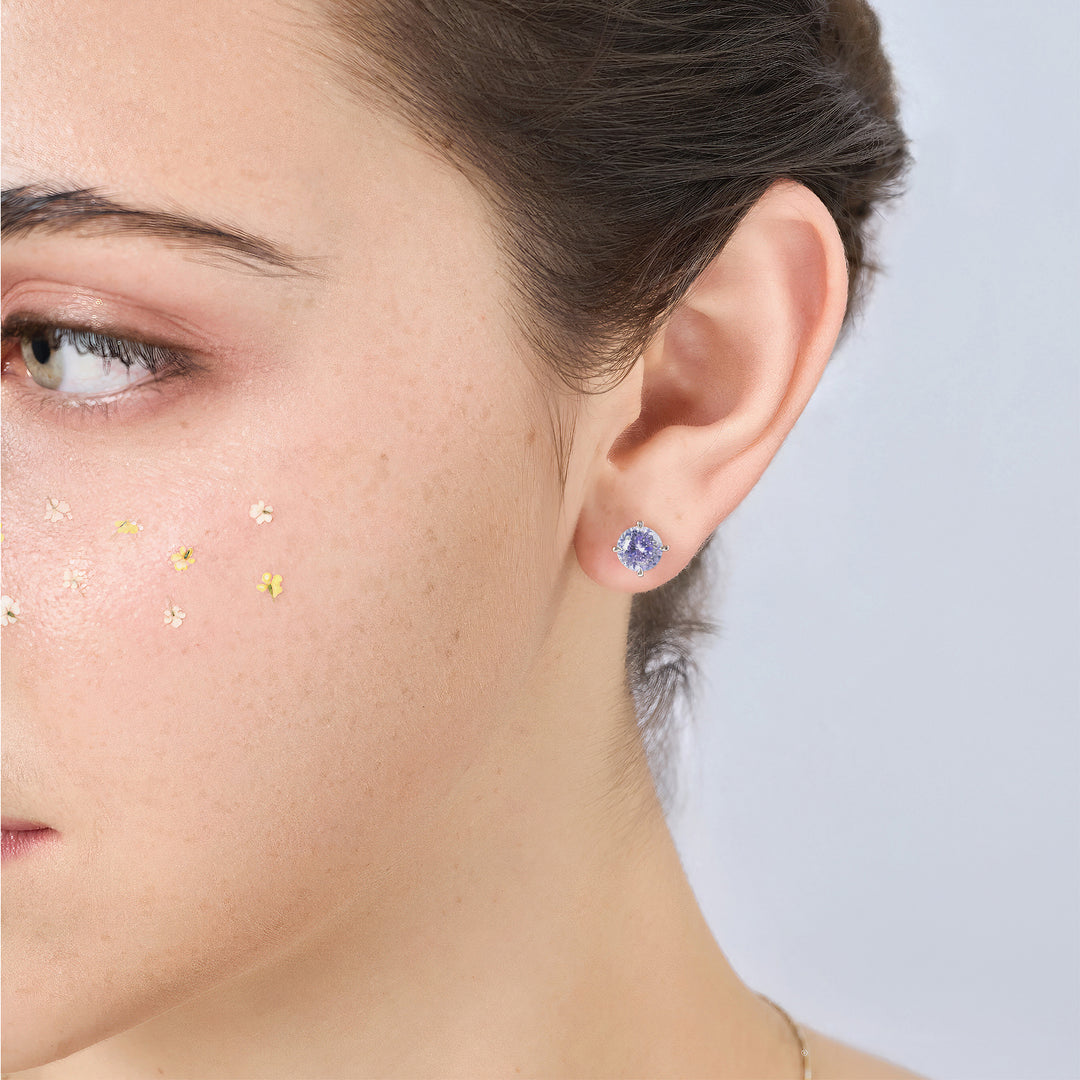 I'm 120V Genuino Stud Earrings - Lavender Purple - ARTĒ Madrid