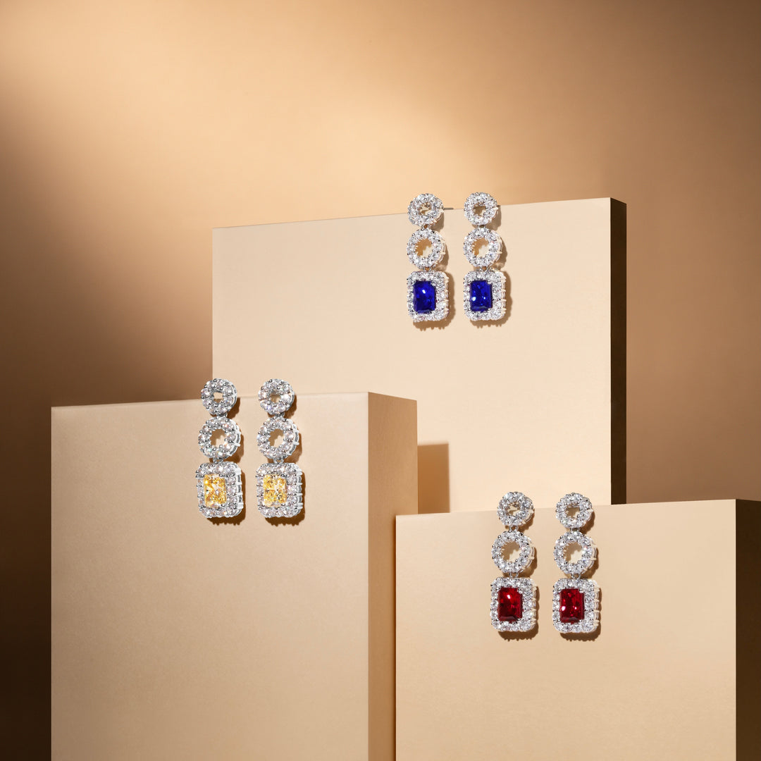 Hermosa Sapphire Blue Earrings