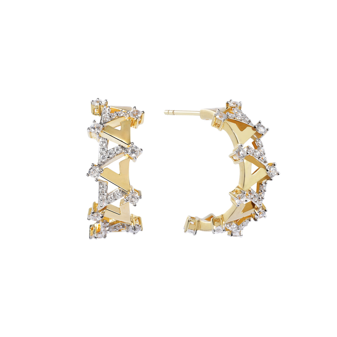Reversed A Collection Vivid V Series Hoop Earrings - ARTĒ Madrid