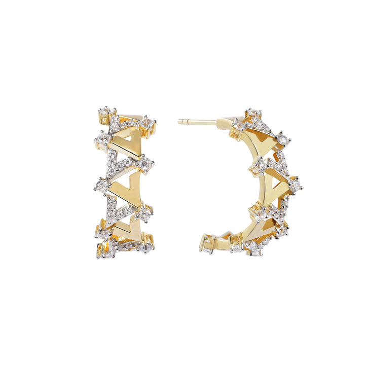 Reversed A Collection Vivid V Series Hoop Earrings - ARTĒ Madrid