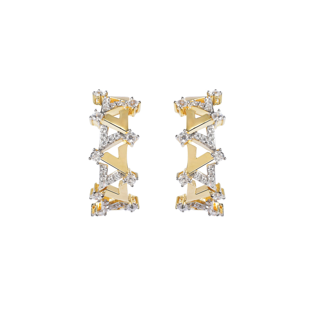 Reversed A Collection Vivid V Series Hoop Earrings - ARTĒ Madrid