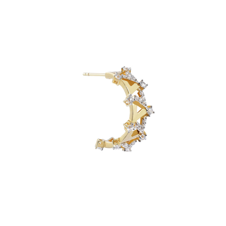 Reversed A Collection Vivid V Series Hoop Earrings - ARTĒ Madrid