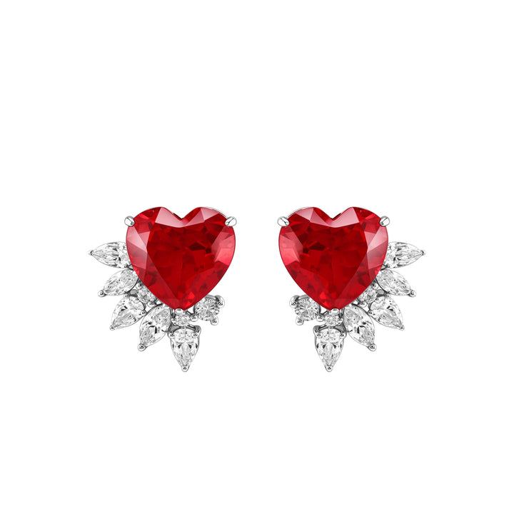 CASA REAL Insignia Heart Earrings