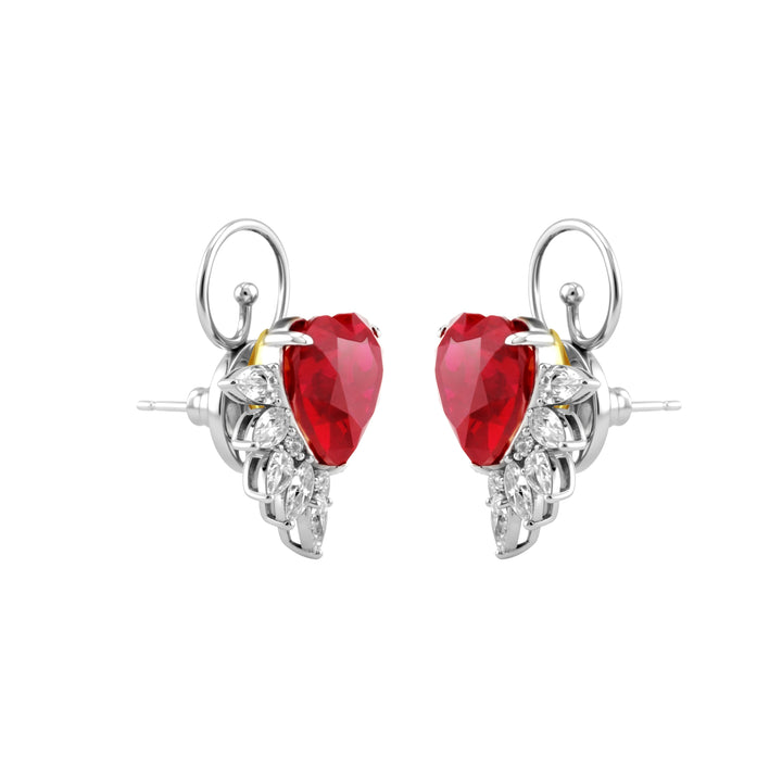 CASA REAL Insignia Heart Earrings