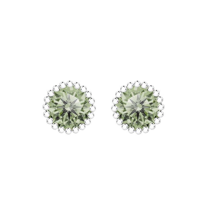 CRUZ Bezel-set Round Stud Earrings