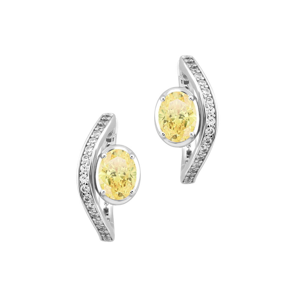 SIERRA Pavé Contour Hoop Earrings - ARTĒ Madrid