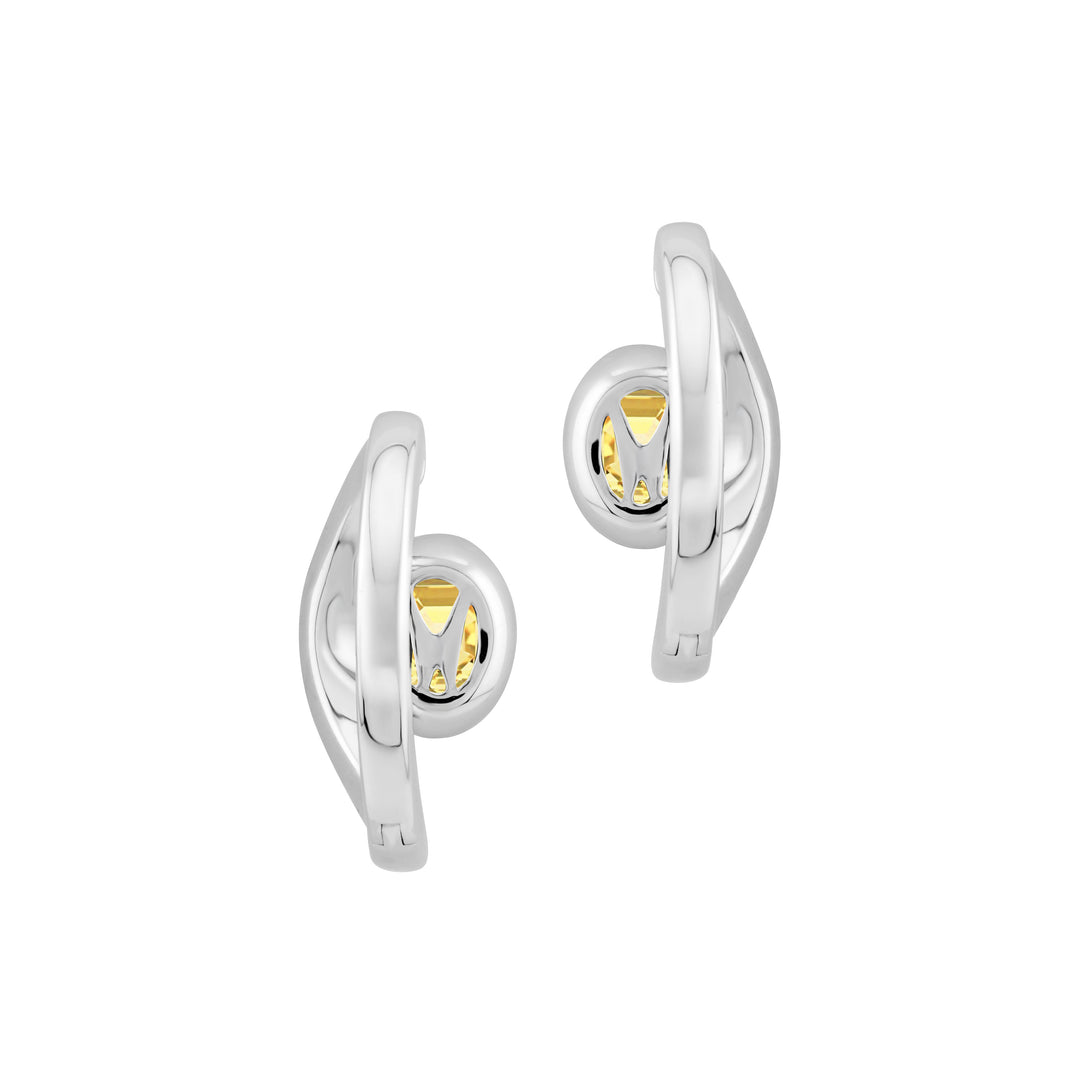 SIERRA Pavé Contour Hoop Earrings - ARTĒ Madrid