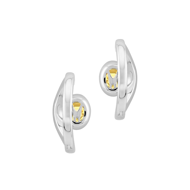 SIERRA Pavé Contour Hoop Earrings - ARTĒ Madrid