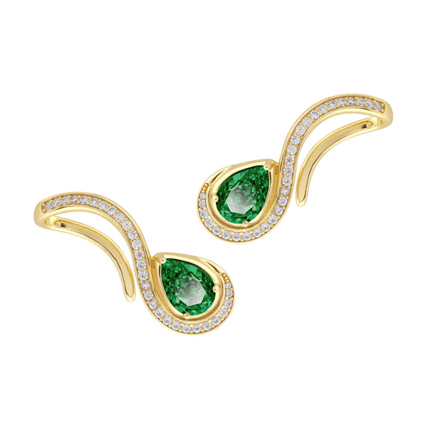 SIERRA Pavé Contour Climber Earrings - ARTĒ Madrid