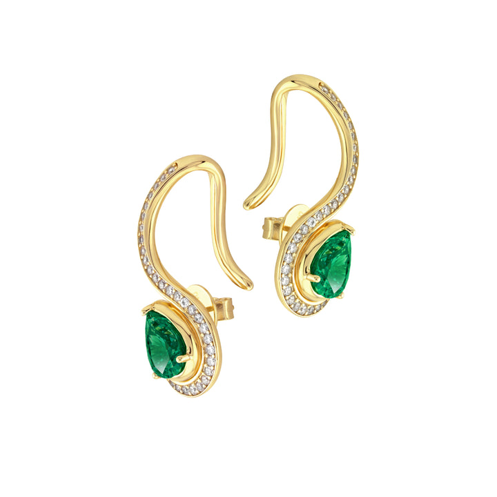 SIERRA Pavé Contour Climber Earrings - ARTĒ Madrid