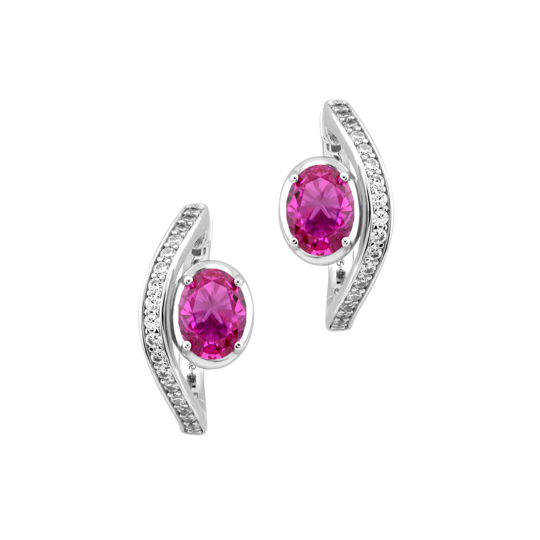 SIERRA Pavé Contour Hoop Earrings - ARTĒ Madrid