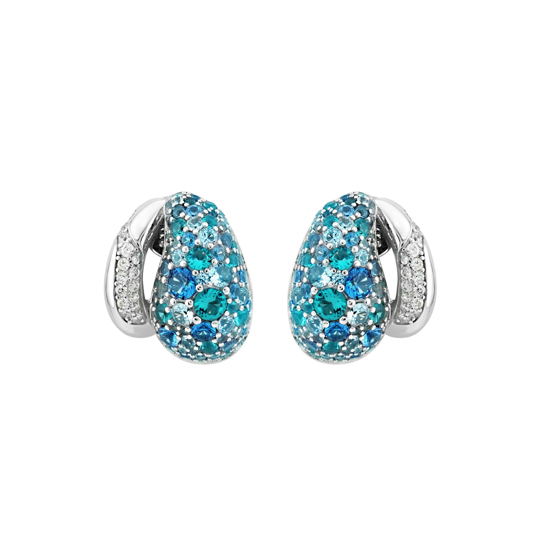 SIERRA Pavé Open Dome Hoop Earrings - ARTĒ Madrid