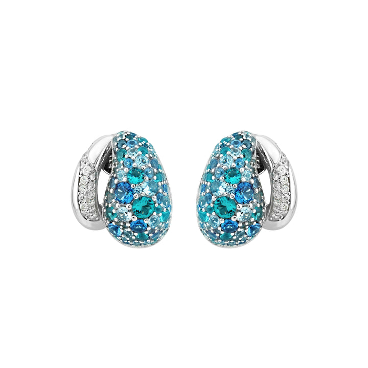 SIERRA Pavé Open Dome Hoop Earrings - ARTĒ Madrid