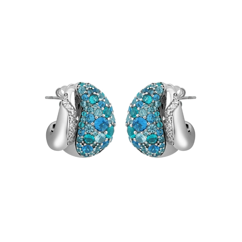 SIERRA Pavé Open Dome Hoop Earrings - ARTĒ Madrid