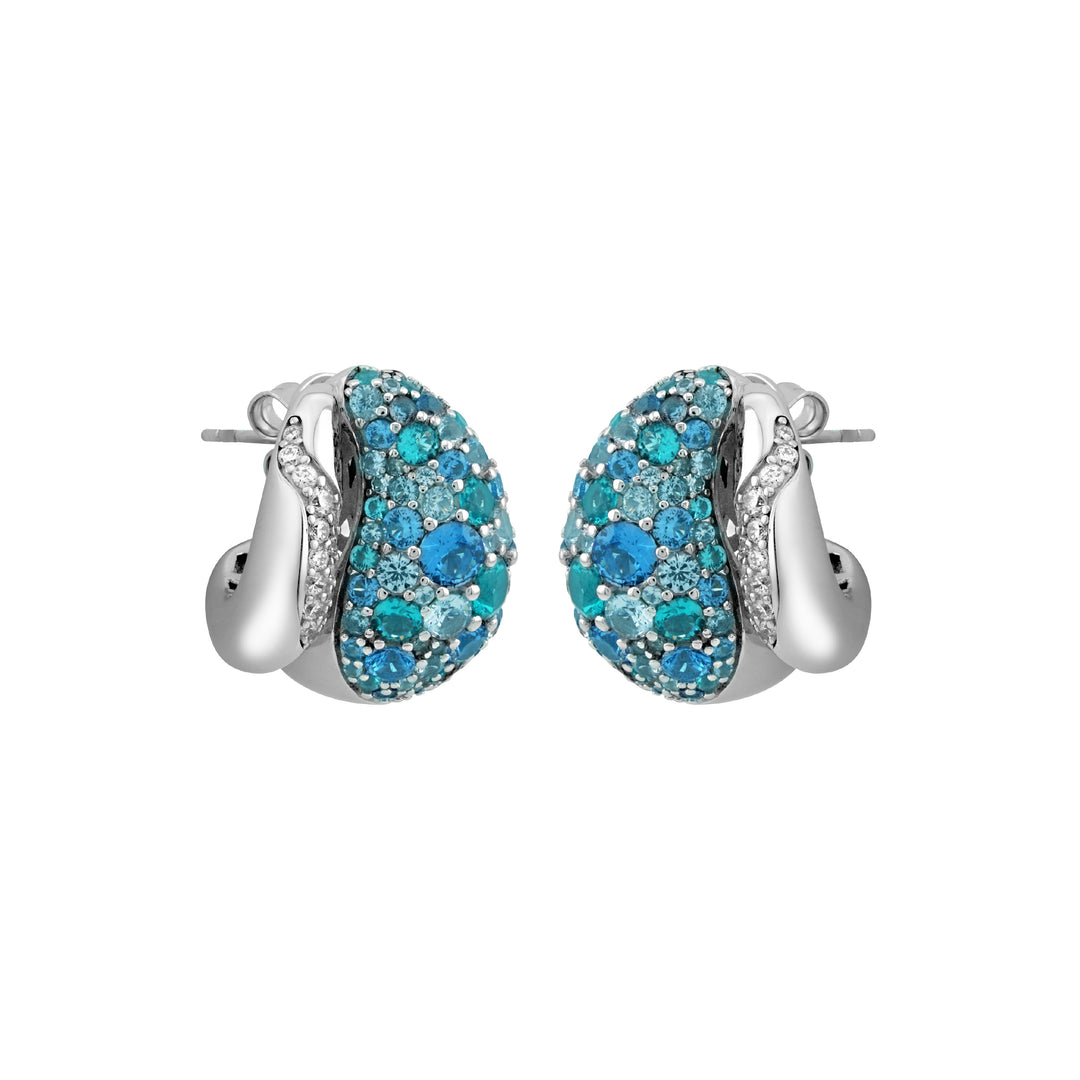 SIERRA Pavé Open Dome Hoop Earrings - ARTĒ Madrid