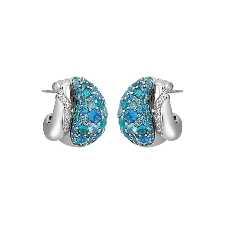 SIERRA Pavé Open Dome Hoop Earrings - ARTĒ Madrid