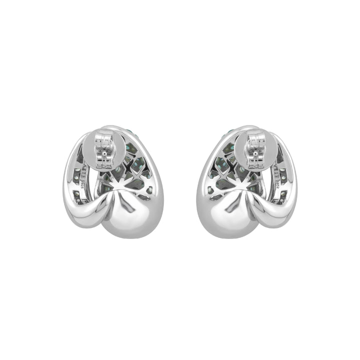 SIERRA Pavé Open Dome Hoop Earrings - ARTĒ Madrid