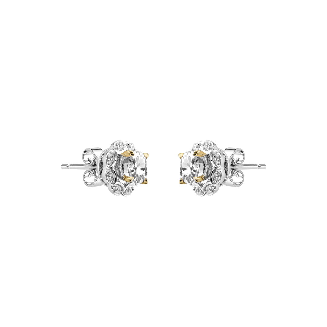 SIMPLE Two-way Floral Stud Earrings