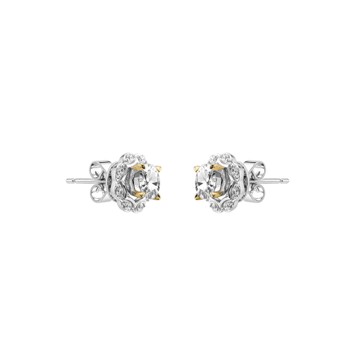 SIMPLE Two-way Floral Stud Earrings