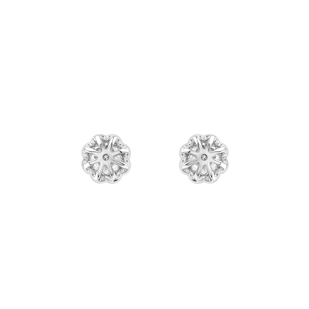 SIMPLE Two-way Floral Stud Earrings