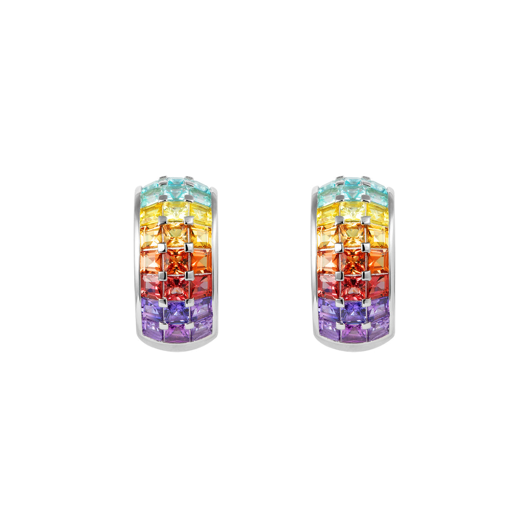 SunDaze Rainbow Dome Hoop Earrings - ARTĒ Madrid