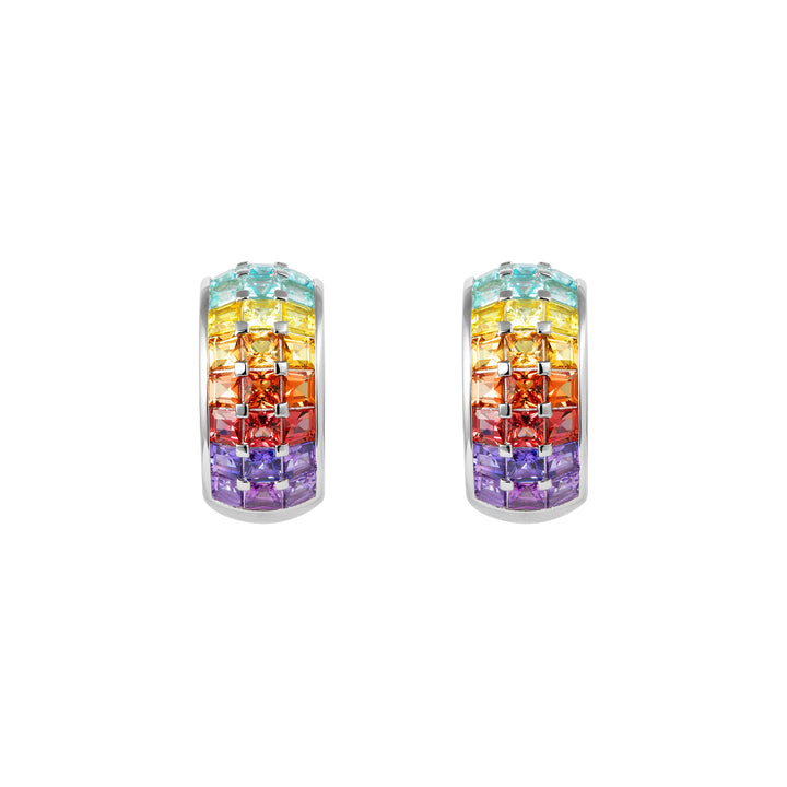 SunDaze Rainbow Dome Hoop Earrings - ARTĒ Madrid