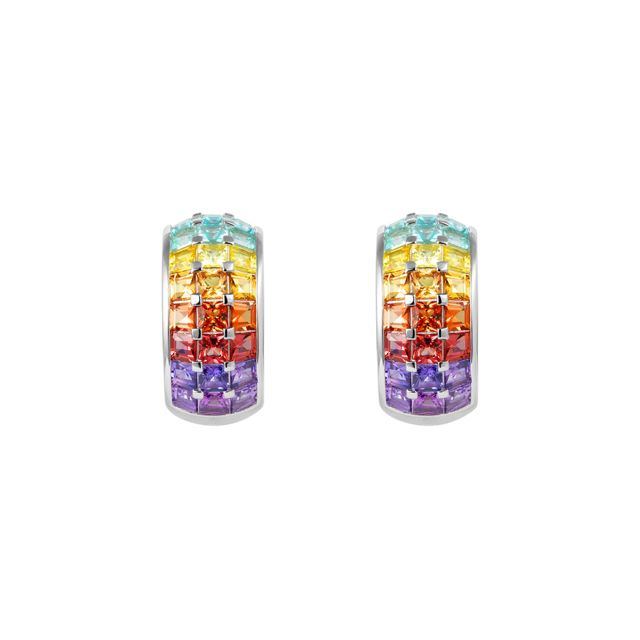 SunDaze Rainbow Dome Hoop Earrings - ARTĒ Madrid