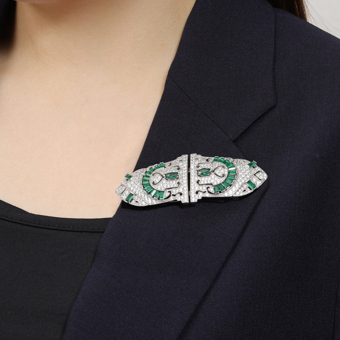 GALA Art Deco Convertible Brooch - ARTĒ Madrid