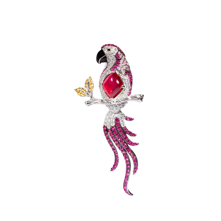 GALA Parrot Convertible Brooch - ARTĒ Madrid