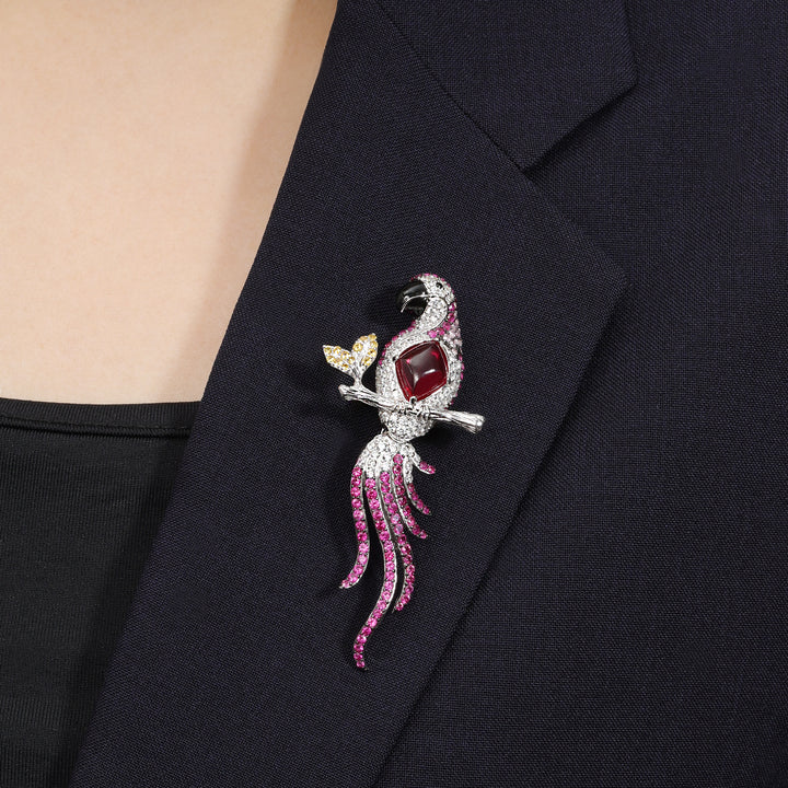 GALA Parrot Convertible Brooch - ARTĒ Madrid