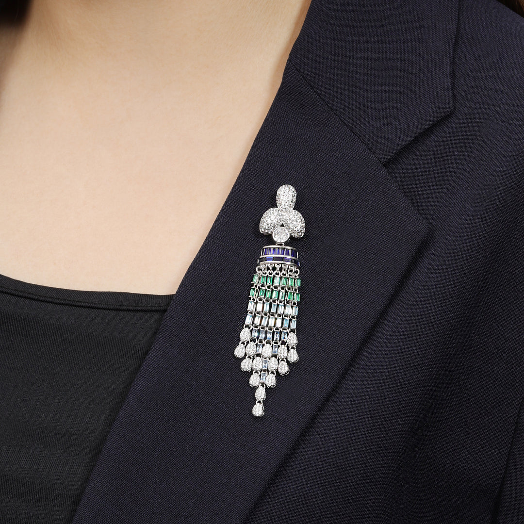 GALA Botanical Tassel Brooch - ARTĒ Madrid