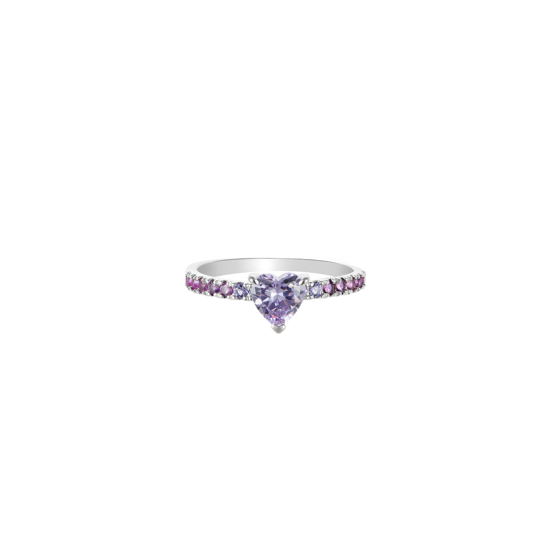 SPRINKLES Pavé Solitaire Ring